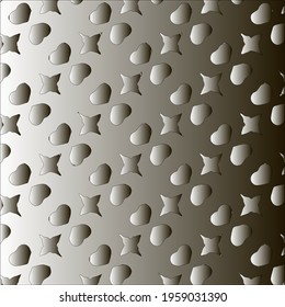 Pattern with a black-and-white gradient . Abstract metallic background