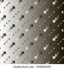 Pattern with a black-and-white gradient . Abstract metallic background