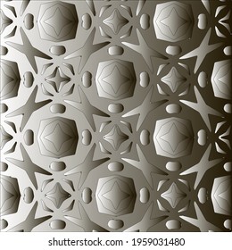 Pattern with a black-and-white gradient . Abstract metallic background