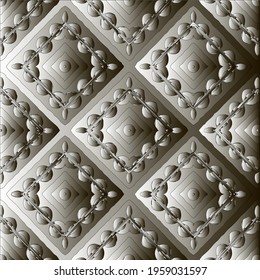 Pattern with a black-and-white gradient . Abstract metallic background