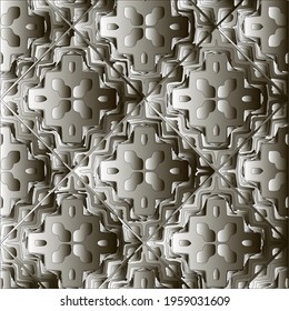 Pattern with a black-and-white gradient . Abstract metallic background
