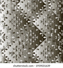 Pattern with a black-and-white gradient . Abstract metallic background