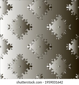 Pattern with a black-and-white gradient . Abstract metallic background