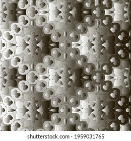 Pattern with a black-and-white gradient . Abstract metallic background