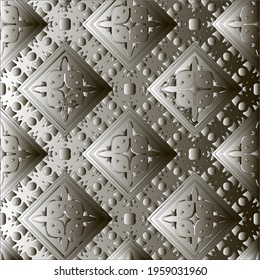 Pattern with a black-and-white gradient . Abstract metallic background