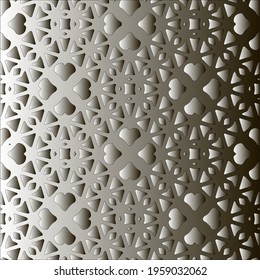 Pattern with a black-and-white gradient . Abstract metallic background