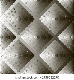 Pattern with a black-and-white gradient . Abstract metallic background