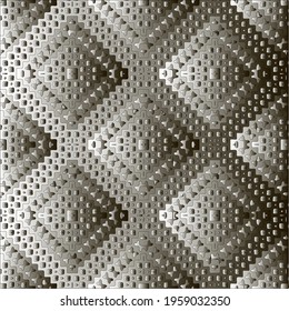 Pattern with a black-and-white gradient . Abstract metallic background