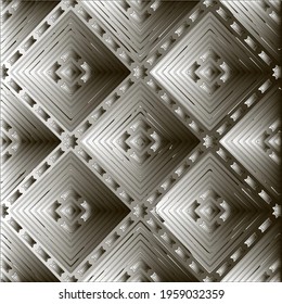 Pattern with a black-and-white gradient . Abstract metallic background