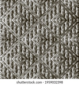 Pattern with a black-and-white gradient . Abstract metallic background