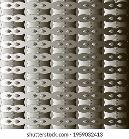 Pattern with a black-and-white gradient . Abstract metallic background