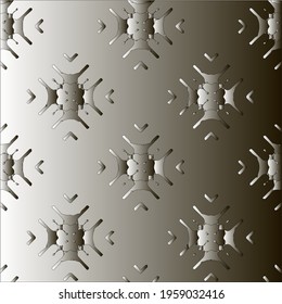 Pattern with a black-and-white gradient . Abstract metallic background