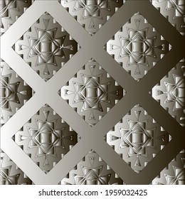 Pattern with a black-and-white gradient . Abstract metallic background