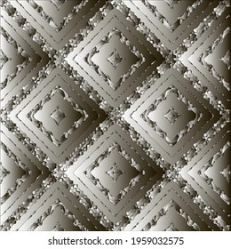 Pattern with a black-and-white gradient . Abstract metallic background