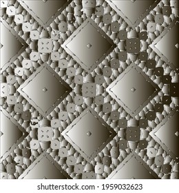 Pattern with a black-and-white gradient . Abstract metallic background