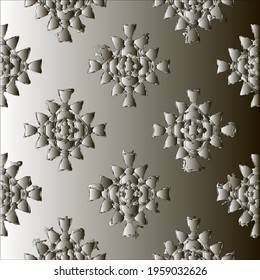 Pattern with a black-and-white gradient . Abstract metallic background
