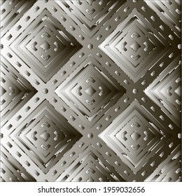 Pattern with a black-and-white gradient . Abstract metallic background