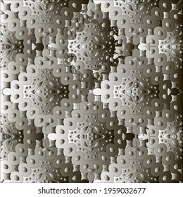 Pattern with a black-and-white gradient . Abstract metallic background