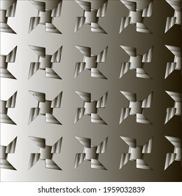 Pattern with a black-and-white gradient . Abstract metallic background