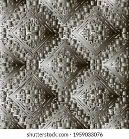Pattern with a black-and-white gradient . Abstract metallic background