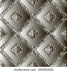 Pattern with a black-and-white gradient . Abstract metallic background