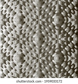 Pattern with a black-and-white gradient . Abstract metallic background