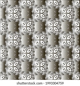 Pattern with a black-and-white gradient . Abstract metallic background