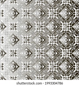 Pattern with a black-and-white gradient . Abstract metallic background