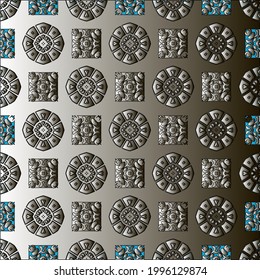 Pattern with a black-and-white gradient . Abstract metallic background