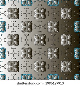 Pattern with a black-and-white gradient . Abstract metallic background