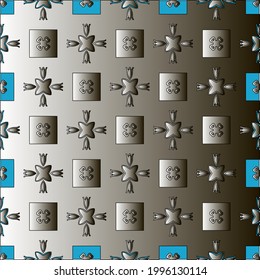 Pattern with a black-and-white gradient . Abstract metallic background