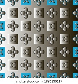 Pattern with a black-and-white gradient . Abstract metallic background