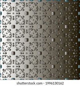 Pattern with a black-and-white gradient . Abstract metallic background