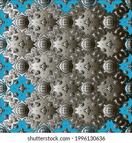 Pattern with a black-and-white gradient . Abstract metallic background