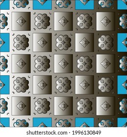 Pattern with a black-and-white gradient . Abstract metallic background