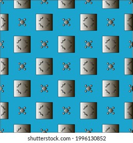 Pattern with a black-and-white gradient . Abstract metallic background