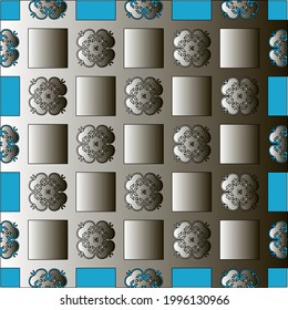 Pattern with a black-and-white gradient . Abstract metallic background