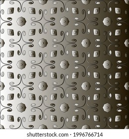 
Pattern with a black-and-white gradient . Abstract metallic background