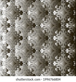 Pattern with a black-and-white gradient . Abstract metallic background