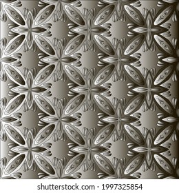 
Pattern with a black-and-white gradient . Abstract metallic background