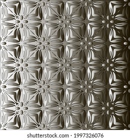 Pattern with a black-and-white gradient . Abstract metallic background