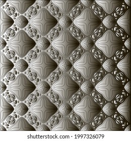 Pattern with a black-and-white gradient . Abstract metallic background