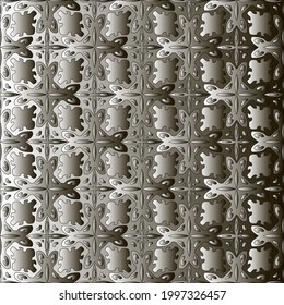 Pattern with a black-and-white gradient . Abstract metallic background