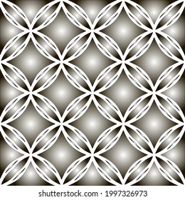 Muster mit schwarz-weißem Farbverlauf. Abstrakter metallischer Hintergrund
