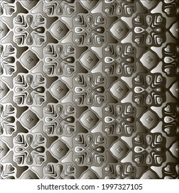 Pattern with a black-and-white gradient . Abstract metallic background