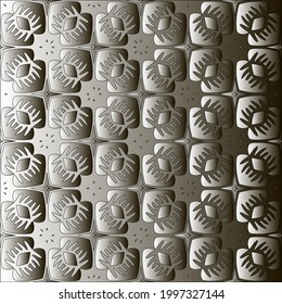 Pattern with a black-and-white gradient . Abstract metallic background