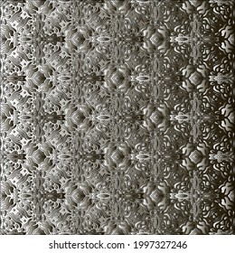 Pattern with a black-and-white gradient . Abstract metallic background