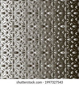 Pattern with a black-and-white gradient . Abstract metallic background