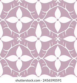 pattern of blooming leaves on a purple background