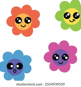 a pattern of blossom flowers